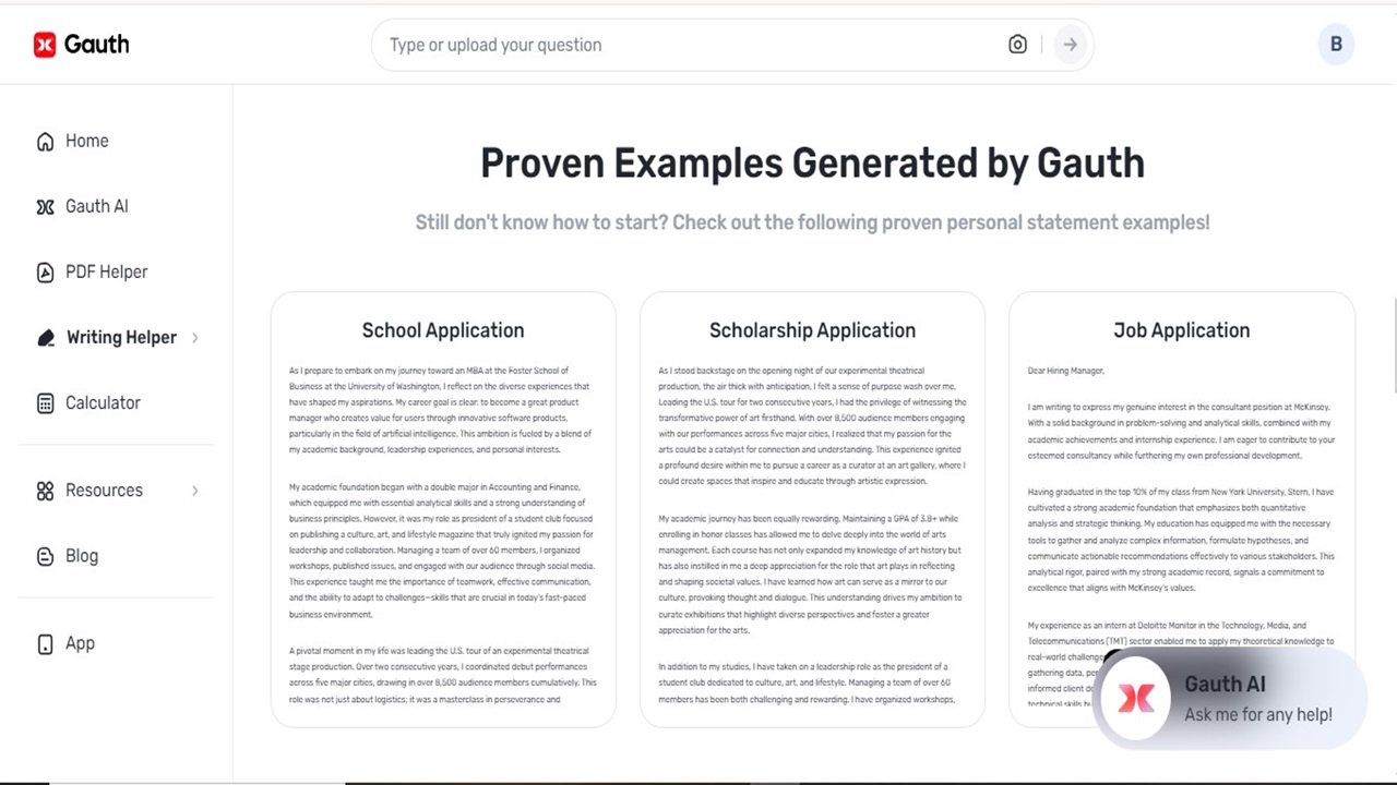 How to Make Your Job Application Stand Out with Gauth Personal Statement Generator